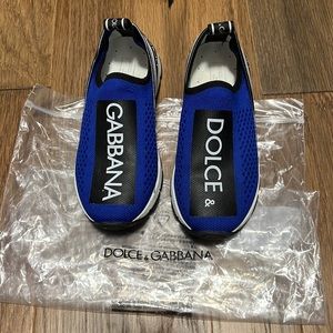 Dolce& Gabbana Boys Slip On Logo Sneaker